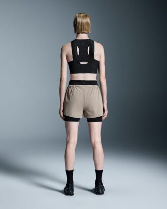 Femme 3&Prime; Performance 2/1 Shorts Cendre | Noir