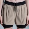 Femme 3″ Performance 2/1 Shorts Cendre | Noir Femme 3″ Performance 2/1 Shorts Cendre | Noir