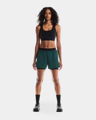 Femme 3&Prime; Performance 2/1 Shorts Spiruline | Noir